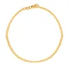 Ножной браслет, браслет или колье-цепочка Mariner Link из желтого золота 10 карат (2,3 мм)