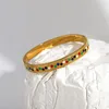 Brazalete Greatera de acero inoxidable, brazaletes de lunares esmaltados multicolores, pulseras para mujer, pulsera chapada en oro, joyería impermeable 2023