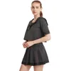 Deux pièces robe coloré réfléchissant Sexy chemise femmes jupe plissée ensemble Kawaii Blouse Faldas école uniforme marin costume 230419