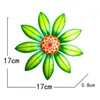 Decorative Objects Figurines Metal Flower Wall Decoration Wall Hanging Art Decoration Home Garden Outdoor Decoration (4 Colors Available)