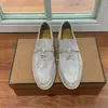 LOO Piano casual fascino uomo lp-loafer scarpe lp in pelle scamosciata walk oxfords piana moca