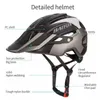 Велосипедные шлемы Batfox Bicycle Helme Ультрасорный горный велосипед MTB с регулируемым ночным задним платья для мужчин и женщин.