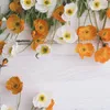 Dekorativa blommor konstgjorda vallmor Silk Long STEM Home Garden Table Decor Diy Party Wedding Bridal Bouquet Decoration