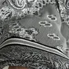 Męskie szorty szare vintage Paisley Print kaszmirowy kaszmirowany wysokiej jakości haftowane dresowe stroje towarzyskie 230419