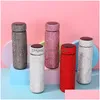 Gobelets 500Ml Diamant En Acier Inoxydable Thermos Tasse En Plein Air Portable Eau Saint Valentin Cadeau Drop Delivery Maison Jardin Kitc Dhgarden Dh13X