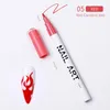 1 Pc Nail Art Graffiti Pen Waterdicht Tekenen Schilderen Voeringborstel DIY Bloem Abstracte lijnen Details Nail Art Beauty Nail Tool Nail ArtNail Gel Nail Art Tools