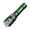 Lanternas Tochas Cabeça de Ataque Lanterna Forte Liga de Alumínio Carregamento Focando LED Wolf Proof Light Ferramentas de Emergência Ao Ar Livre 231118