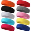 2PC Headbands Men Sports Headband Running Headwear Women Yoga Sweat-Absorbent Headband Basketball Antiperspirant Belt Fitness Sweat Guide Belt Y23