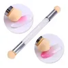 1 Pc Double-ended Gradient Shading Pen Dotting Brush Sponge Head Rhinestone Handle Nail Art Brush Nail Art Painting Tool Nail ToolsNail Brushes Nail Art Tools