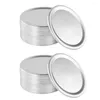 Dedanken Sets 24 PCS Mason Jar Deksels Can Liners Canning Bulk Flat Cover Bands Tinplate Fermenterende glazen pakkingen