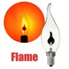 Kreativ flimrande emulering LED Flame Tip Candle Fire Ligh E14 E27 3W Filament BULB Vintage Bar Pub Home Decor