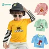 T-shirts kinderen Kinderkleding jongens meisjes t-shirt cartoon tops lange mouw babykleding herfst winter 100% katoen sweatshirt p230419