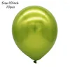Dekoracja imprezowa 12 -calowa liść palmowa biała lateksowa balon dżungla wystrój urodzin Dark Green Metal Gold Air Globos Animal Supplies