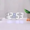 Relógios de mesa de mesa 3D LED Digital Clock Luminous Simples Moda Relógio de parede Criativo multifuncional plug plug in Clock Electronic Home decoração