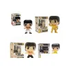 Action Toy Figures Funko Pop Bruce Lee 218 219 PVC Figure Collectible Modèle Toys Childrens Anniversaire Drop Del Dhy1o