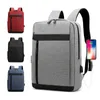 School Bags Ransel Pria 2023 Tas Tahan Air Multifungsi untuk Laptop Bisnis Pengisi Daya USB Kasual Nilon 230418