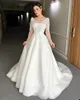 Splendidi abiti da sposa ad abiti da sposa in pizzo a maniche lunghe paillettes strati up abito da campo tulle con cerniera fatta per abiti da sposa più dimensioni da sposa vestidos de noni