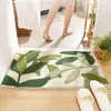 Carpets Bathroom Rug Durable High Density Area Plant Flower Pattern Entrance Floor Bath Mat Daily Use