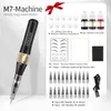 Tattoo Machine AIMOOSI M7 Tattoo Machine set Microblading Eyebrow PMU Gun Pen Needle Permanent Makeup Machine Professional Supplies Beginner 231118