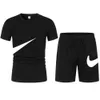 2022 Nieuwe basketbal tracksuit set mannen t -shirt shorts sets Summer Sportswear jogging broek streetwear tops t -shirt pak d88