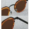 Sunglasses Vintage Polygonal Acetate Metal UV400 Polarized For Men Irregular High-quality Anti Reflective Glare Glasses