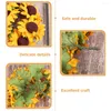 Dekorative Blumen 200 PCs Party Dekor Home Sonnenblumenschmuck Hochzeit Dekorationen Simuliertes Handwerk Geschenkbox