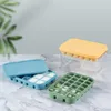 Moldes de cozimento Silicone Square Ice Mold Cube Bandejas de tampa Caixa criativa fabricante de ferramentas criativas de bebidas DIY DIY Gadgets de bar de cozinha