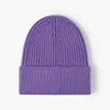 Beanie Skull Caps Sticked Hat Women's Core Garn Versatile Outdoor Warmth Baotou Cold Hat Herrens förtjockade pärlor svart ullhatt