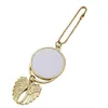 Décorations de Noël Sublimation Grandes Ailes Colliers Pendentifs Blancs Pendentif De Voiture Aile D'ange Rétroviseur Décoration Suspendu Char Dhufd