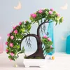 Dekorative Blumen 1 STÜCK Künstliche Grünpflanzen Bonsai Simulation Kunststoff Kleine Baum Topfpflanze Topf Ornamente Für Zuhause Tisch Garten Dekor