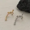 Stud Earrings Bohemian Creative Fashion Trend Knot Punk Piercing Gold Color Metal Electroplating Jewelry For Women