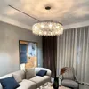 Modern matsal vardagsrum LED -hängen Lighs Lyxig kristalltak Chandelier Interior Dekoration Rund fjärilsljus