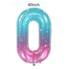 Party Decoration 40inch Large Blue Pink Number Balloon 0-9 Foil Helium Ball Happy Birthday Wedding Decorations Baby Shower Anniversary