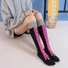 5 PC chaussettes bonneterie drôle patte de poulet bas surgenou pression jambe mince longs bas femmes printemps automne hiver collège lycée filles chaussettes Z0419