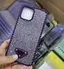 Bling Luksusowy błyskawiczne obudowy telefoniczne na iPhone 15 14 Pro Max Case Projektant mody Rhinestone Diamond Women Back Cover I 13 Promax 12 11 Trójkąt P B7