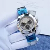 Bekijk automatische mechanische heren horloges 41 mm zilveren polsband waterdicht alle roestvrijstalen polsband modeontwerper polshorloge b71
