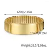 Bracelet en acier inoxydable bracelets porte-bonheur pour hommes mode femmes printemps élastique Bagle bijoux corps Bracelet bracelets bande