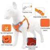 Colliers pour chiens Produits pour animaux de compagnie Ensemble de harnais en gros Gilet Triple couche respirant Mesh Ceinture de poitrine réglable et boucle à dégagement rapide