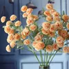 Dekorative Blumen im europäischen Stil Ölgemälde Nelke Muttertagsgeschenke Kunstseide Raumdekoration Flores Artificiales