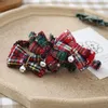 Collares de perro Bowknot Collar de gato plegable Hebilla de tela escocesa ajustable Collar de seguridad Mascota de Navidad