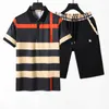 Men's T shirt Shorts Set Designer Top polo Shirt Casual Stripe Knight Embroidery Badge Summer Short Sleeve Men Tees Short suit Women's Clothing Size M-3XL