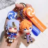 Cartoon Q -version Genshin Impact Yuanshen Keychain 12 Söt gudinna Keychain Cartoon Doll Ins Lovers Pendant