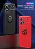 360-Grad-Metall-Fingerringhalterung Autohalterung für One Plus 11 ACE2 11R Xiaomi 13 Ultra 12C K60 K60E Redmi Note 12 4G TURBO A1 Plus Soft TPU Gel Phone Back Cover Skin