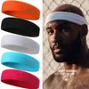 2PC Fasce Unisex Sport Sweatband Fascia per uomo Donna Unisex Yoga Hairband Gym Stretch Head Bands Strong Elastic Fitness Basketball Band Y23