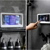 Home Wall Waterproof Mobile Phone Box Self-adhesive Holder Touch Screen Bathroom Phone Shell Shower Sealing Storage Box Caja De Almacenaje