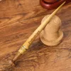 Smoking Pipe Tool, bamboo whip, pressure rod, pipe, pressure rod, handmade bamboo joint, natural solid wood hollow, imitation flameout accessory