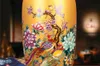 Vase Jingdezhen Ceramics Vase Antique Enamel Gold Peony Phoenix Flower and Bird Modern Fashion Large Porcelain