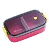 Dinnerware Sets Portable Lunch Case Easy To Clean Bento Holder Buckle Closure Large Capacity Meal Preservation