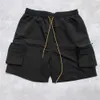 Heren shorts Summer Black Military Cargo Jogger Men Loose Fit Drawtring Sweat Short Streetwear Nine Pocket Styling 230419