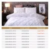 Set di biancheria da letto Set di lusso Copripiumino bianco con piega pizzicato con federa Letto matrimoniale grigio Set da letto220 240/230 260